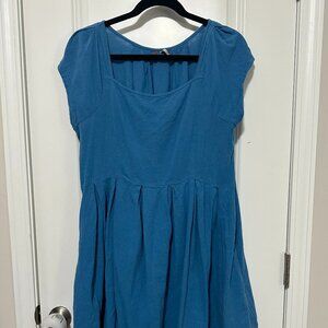 Free People Square Neck Cotton Dress